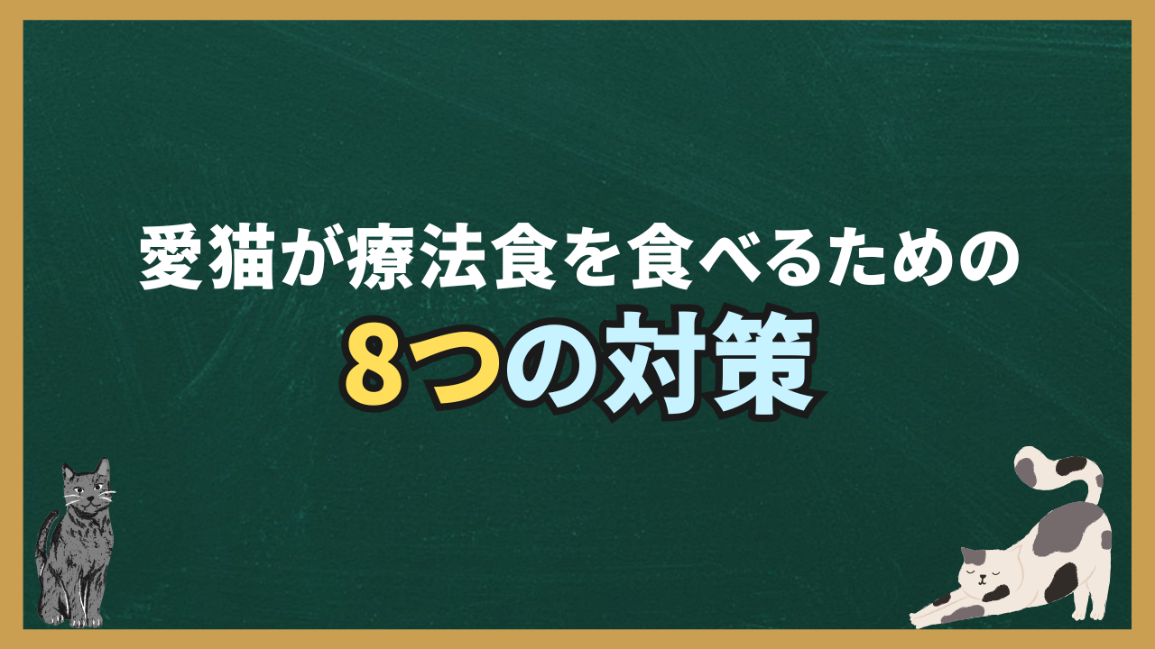 愛猫が療法食を食べるための8つの対策