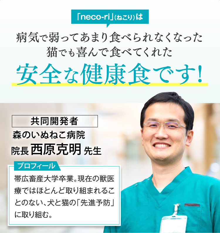 病気で弱ってあまり食べられなくなった猫でも喜んで食べてくれた安全な健康食です!